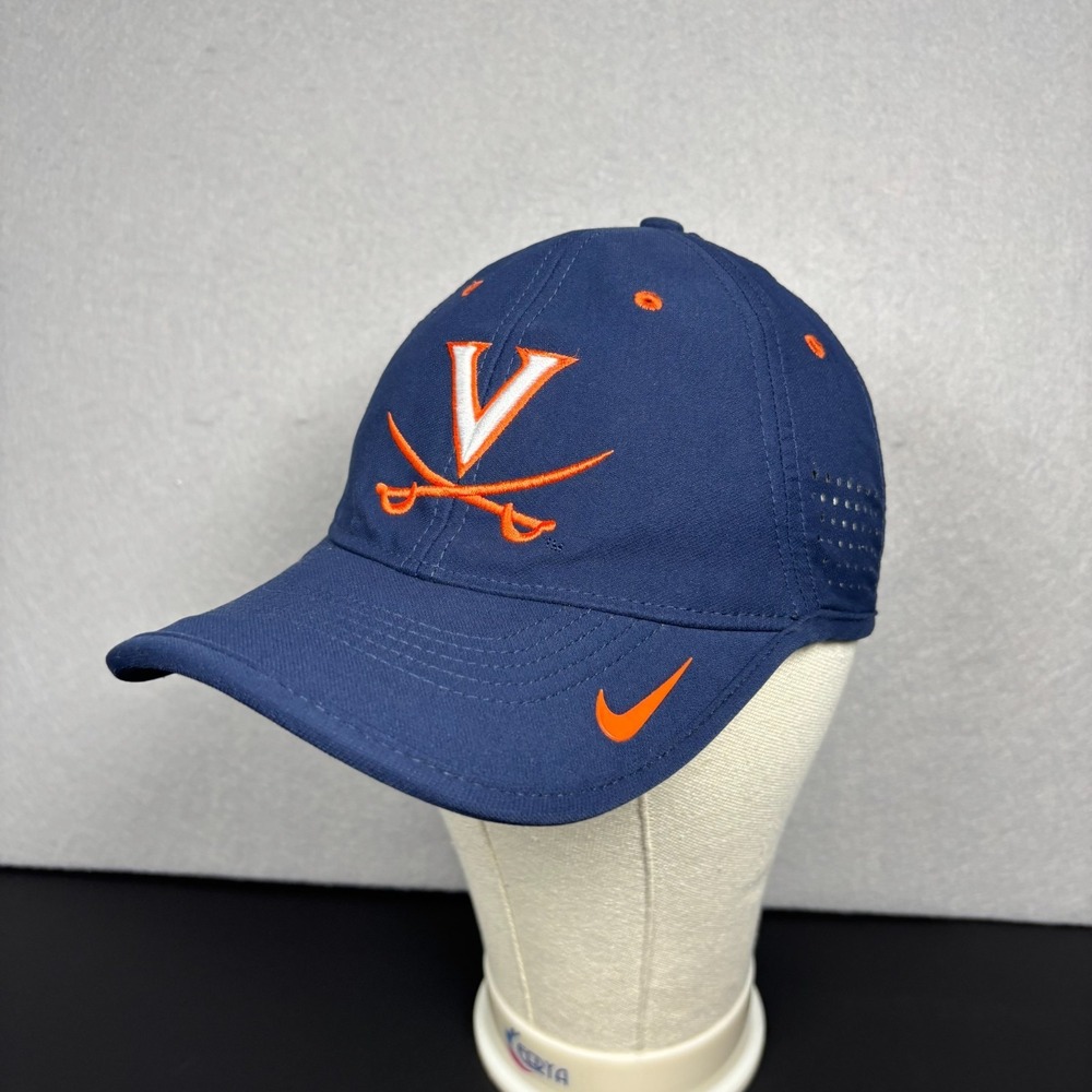 Virginia Cavaliers Nike Legacy91 Performance Hat Blue V-Sabre Adjustable Cap UVA